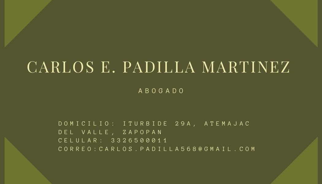 Datos de Carlos E. Padilla Martinez
